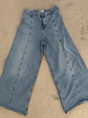 Free people Light Blue Wide-Leg Women's Jeans